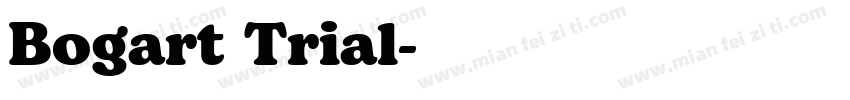 Bogart Trial字体转换